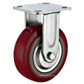 4'' Plate Heavy Duty PU Industrial Caster with PP Core With Total brake